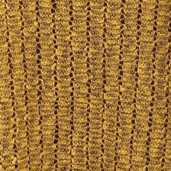 J. JILL TEXTURED OPEN STITCH‎ V-NECK SWEATER GILDED COIN Large - Picture 9 of 9